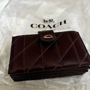 Coach Quilted Leather Multi Card Case